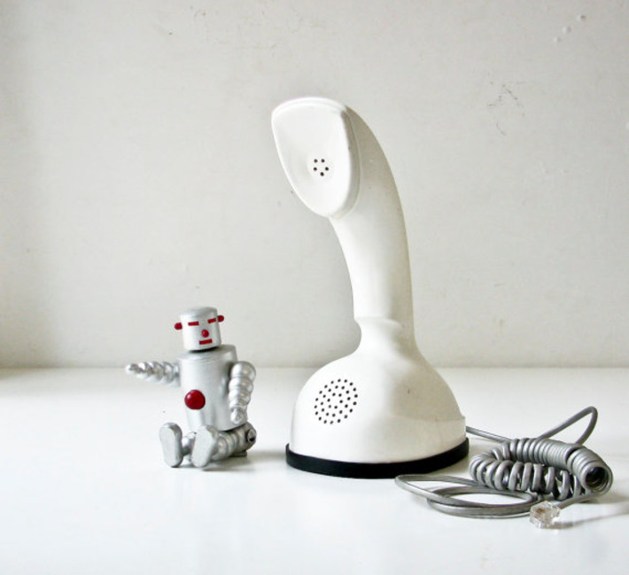 Mid Century Modern White Phone | Kitsch | Scoop.it