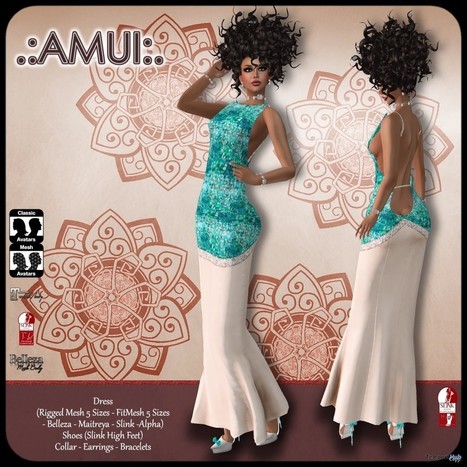 Veronika Dress Teleport Hub Group Gift by AMUI | Teleport Hub - Second Life Freebies | Second Life Freebies | Scoop.it