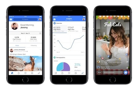 Facebook dévoile une application destinée aux créateurs de vidéos avec plusieurs outils | Applications Iphone, Ipad, Android et avec un zeste de news | Scoop.it