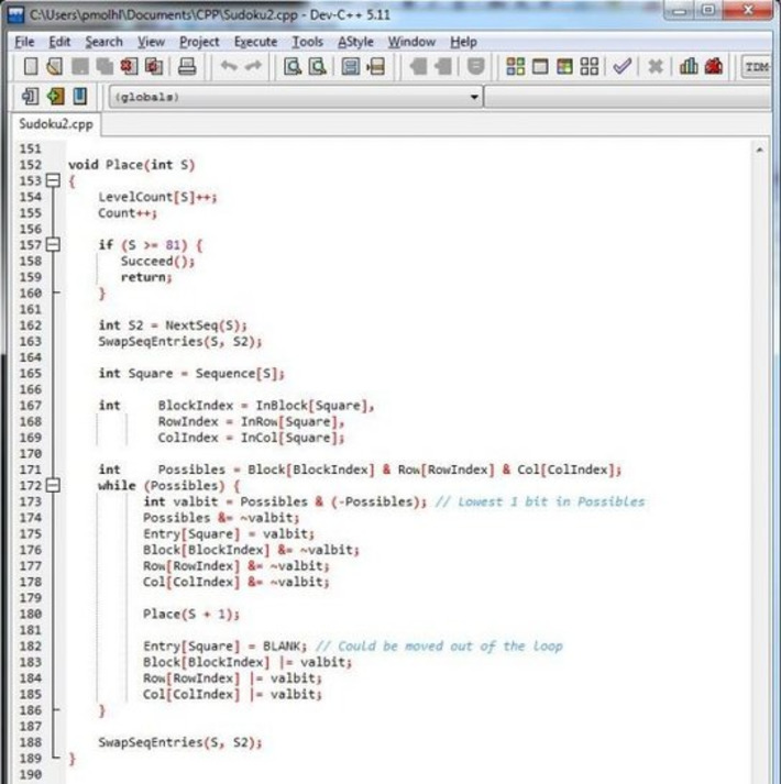 Prime Minister of Singapore shares his C++ code for Sudoku solver | WHY IT MATTERS: Digital Transformation | Scoop.it