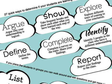 27 Simple Ways To Check For Understanding | Information and digital literacy in education via the digital path | Scoop.it