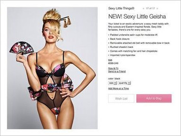 A Racist Little Outfit: Victoria's Secret's "Sexy Little Geisha" Lingerie | Colorful Prism Of Racism | Scoop.it