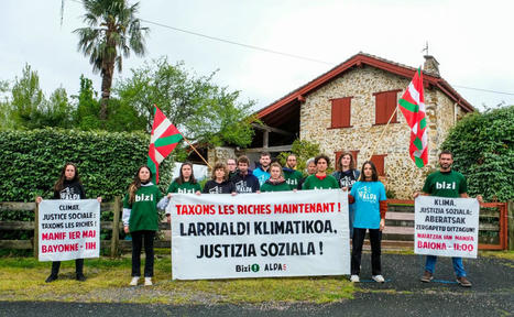 Pays basque : Bizi et Alda appellent à taxer les riches devant la résidence secondaire de Bruno Le Maire à Saint-Pée-sur-Nivelle | BABinfo Pays Basque | Scoop.it