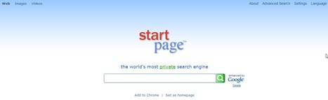 Startpage Web Search | 21st Century Tools for Teaching-People and Learners | Scoop.it