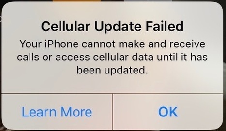How to Fix “Cellular Update Failed” on iPhone with iOS 12.1.2 SMS, LTE, Cellular Data Issues | Mac Tech Support | Scoop.it