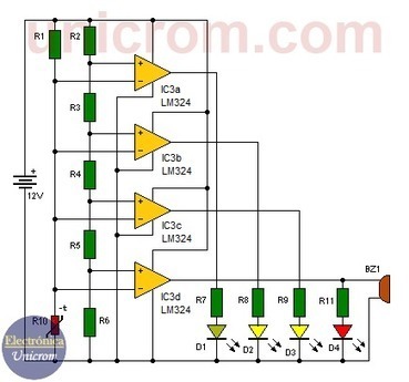 Indicador de temperatura con LM324 (C. impreso) | tecno4 | Scoop.it