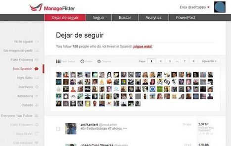 ManageFlitter, gestiona y limpia tus contactos de Twitter con esta utilidad web | Utilización de Twitter la Educación | Scoop.it