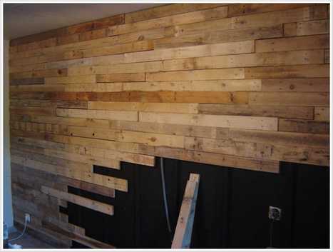 Réalisation D'un Mur En Planches De Palettes / Wall Made Out Of 120 Reclaimed Pallets | 1001 Pallets ideas ! | Scoop.it
