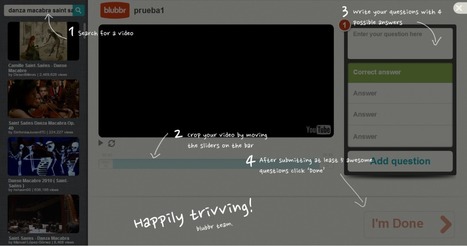 Blubbr, cuestionarios a partir de vídeos de Youtube | Nuevas tecnologías aplicadas a la educación | Educa con TIC | Entornos Personales de Aprendizaje | Scoop.it