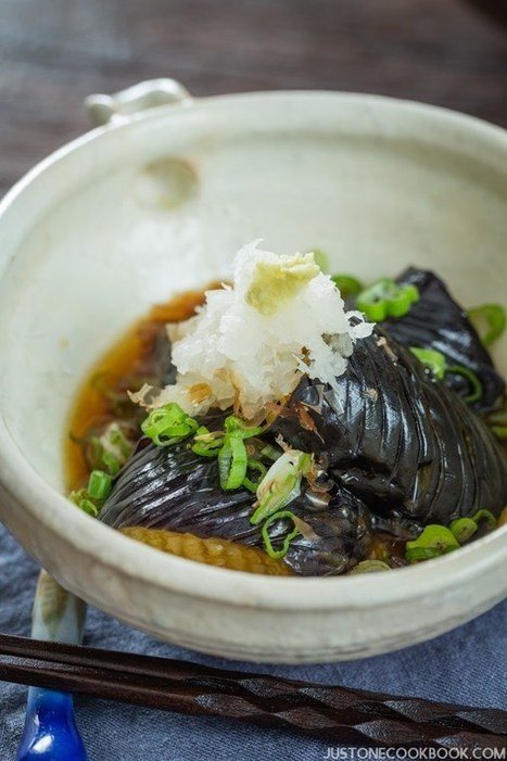 Eggplant Agebitashi 茄子の揚げ浸し • Just One Cookbook | The Asian Food Gazette. | Scoop.it
