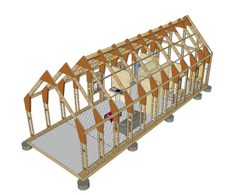 Ils ont créé une maison bois paille bon marché, open source et biodégradable ! | Immobilier | Scoop.it