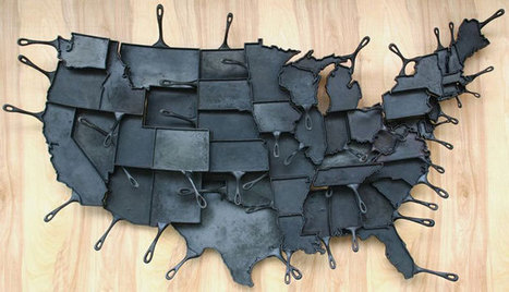 Made in America State Shaped Cast Iron Skillets | Art, Design & Technology | Scoop.it