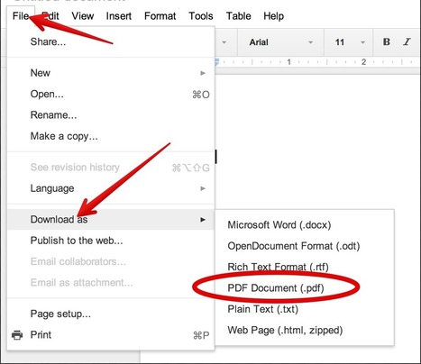 A Quick Tip to Create PDFs in Your Google Drive | Distance Learning, mLearning, Digital Education, Technology | Scoop.it