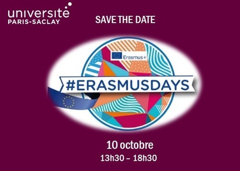 UPSaclay &nbsp;- ERASMUS Day le 10 octobre 2019 | Infos Lab' septembre 2026 | Scoop.it
