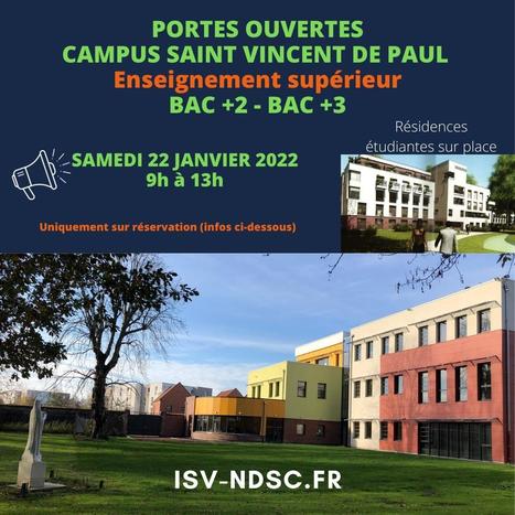 Portes Ouvertes Enseignement supérieur | Les news des lycées Saint-Vincent-de-Paul et Notre-Dame du Sacré-Coeur de Loos | Scoop.it
