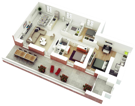 Denah Rumah In Model Interior Scoopit