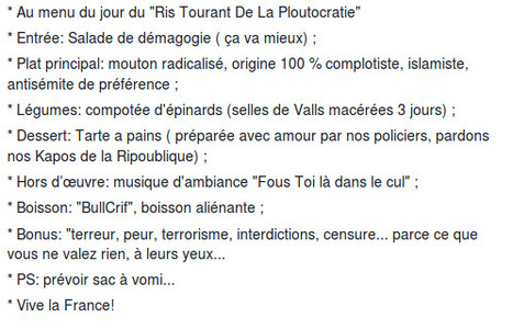Au menu du jour du "Ris Tourant De La Ploutocratie" | Actualités France | Scoop.it
