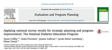 Applying National Survey Results For Strategic Planning and Program Improvement: The National Diabetes Education Program | Fitness, Health, and Wellness | Scoop.it