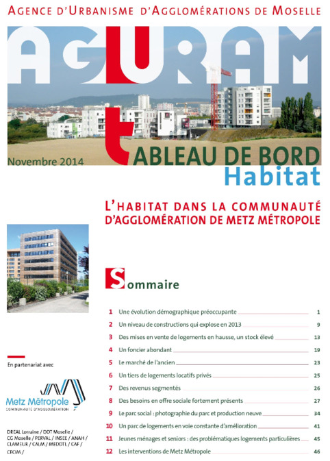 Publication AGURAM Metz - Tableau de bord Habitat. 2015 | Veille territoriale AURH | Scoop.it