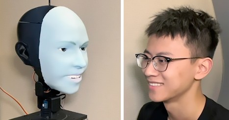 Robot head senses your smile before it happens and eerily responds to it | T.I.P.S. Tracking | Scoop.it