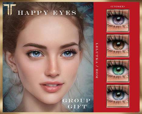 Happy Eyes December 2021 Group Gift by Tville | Teleport Hub - Second Life Freebies | Second Life Freebies | Scoop.it