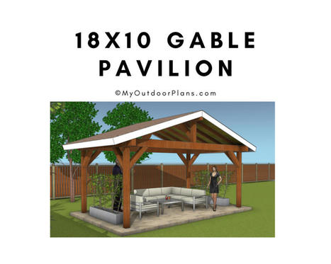 18x10 Gable Pavilion Plans | Garden Plans | Scoop.it