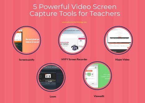 Five powerful video screen capture tools for teachers | Distance Learning, mLearning, Digital Education, Technology | Scoop.it