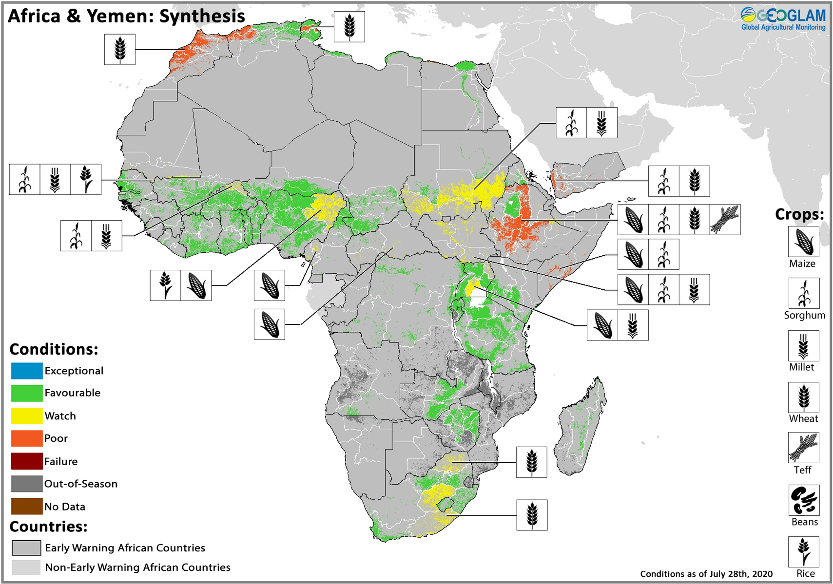 GEOGLAM Crop Monitor for Early Warning: August ...
