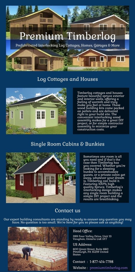 Wood Cabins In Prefab Log Home Premium Timberlog Scoop It