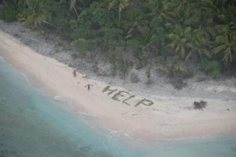 Repérés sur une île déserte grâce au mot «HELP» écrit sur le sable | @ZeHub | Scoop.it