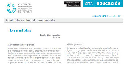 “Las TIC en la Educación”: Los blogs educativos y su contribución a ... | EduTIC | Scoop.it