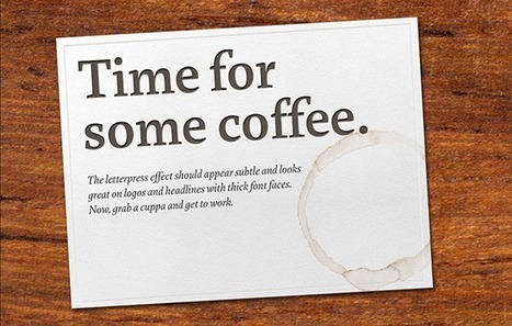 Tutorial on how to make letterpress effect in Photoshop | The Official Photoshop Roadmap Journal | Scoop.it