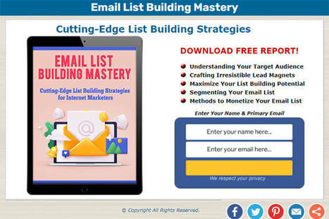 Cutting-Edge List Building Strategies For Internet Marketers  | Online Marketing Tools | Scoop.it