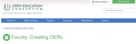 Creating OERs | The Open Education Consortium | Information and digital literacy in education via the digital path | Scoop.it