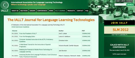 The IALLT Journal for Language Learning Technologies | IALLT | Digital Delights | Scoop.it