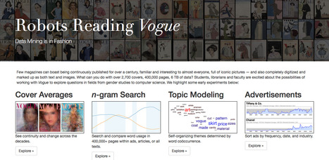 Que peut-on faire avec 2700 Unes de "Vogue", 400 000 pages et 6TB de data ?  | Journalisme graphique | Scoop.it