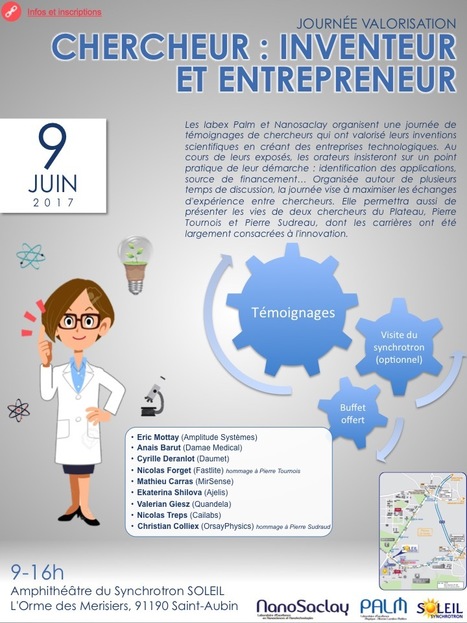 Journ&eacute;e de sensibilisation &agrave; la valorisation tourn&eacute;e autour de la figure de l'inventeur | Life Sciences Universit&eacute; Paris-Saclay | Scoop.it