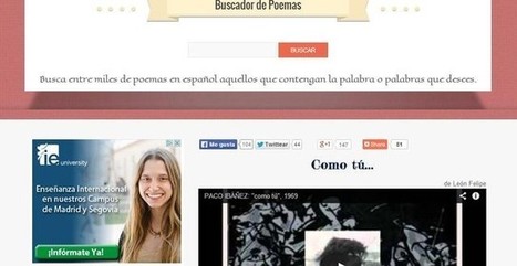 Buscapoemas, buscador de poetas y poesías con miles de obras indexadas | Las TIC en la Educación | Scoop.it