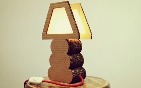 Cardboard lamps made from local shops' discarded materials | Eco-conception | Scoop.it