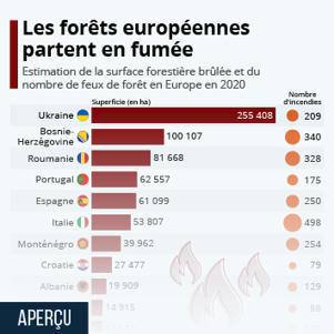 • Graphique: Les forêts européennes partent en fumée | Statista | News from the world - nouvelles du monde | Scoop.it