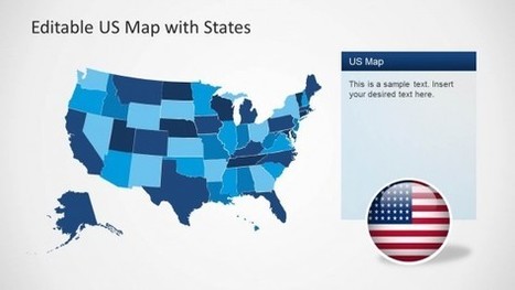 Best Editable USA Map Designs for Microsoft PowerPoint | PowerPoint presentations and PPT templates | Scoop.it