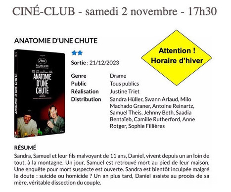 AURA : Soirée ciné-club à Ancizan le 2 novembre | Vallées d'Aure & Louron - Pyrénées | Scoop.it