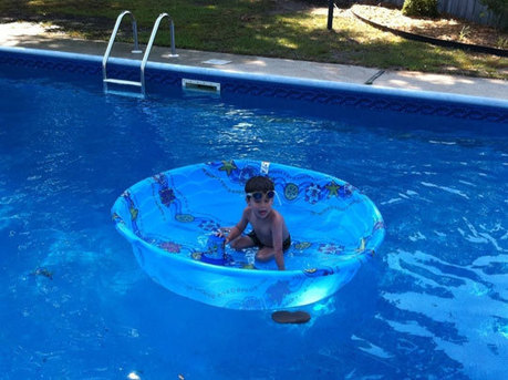 inflatable pool inside a pool