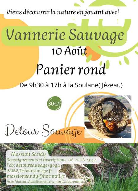 Atelier Vannerie Sauvage, samedi 10 août à La Soulane (Jézeau) | Vallées d'Aure & Louron - Pyrénées | Scoop.it
