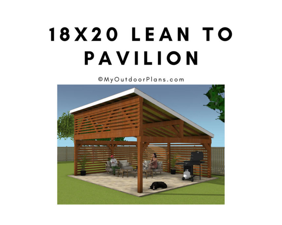 18x20 Lean to Pavilion Plans | Garden Plans | Scoop.it
