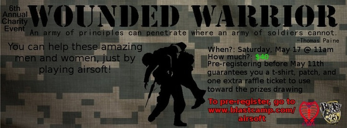 MAY 17: Cobra Airsoft Legion's Wounded Warrior Game - Blastcamp this weekend! | Thumpy's 3D Airsoft & MilSim EVENTS NEWS ™ | Scoop.it