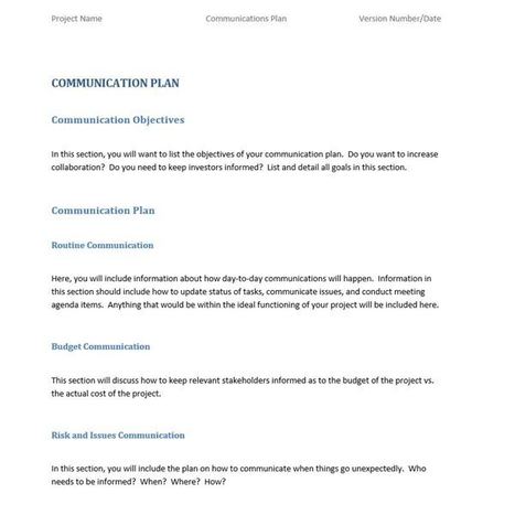 How to Write an Effective Communications Plan [+ Template] | CXO.Care | Scoop.it