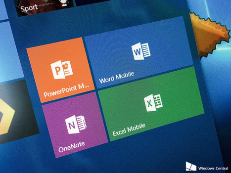Windows Central : "Microsoft updates the Office Mobile suite for Windows 10 | Ce monde à inventer ! | Scoop.it