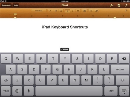 PadGadget’s iPad Tips: Keyboard Shortcuts | PadGadget | Tablets and Ipads in French Immersion | Scoop.it