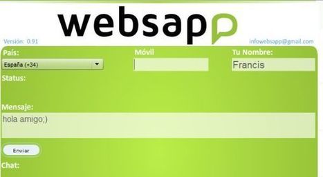 WebSapp aplicación que permite chatear con usuarios de WhatsApp desde el PC | Recursos, Servicios y Herramientas de la Web 2.0 en pequeñas dosis. | Scoop.it